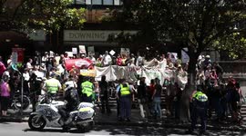 Rally in support of jailed climate activist Violet Coco in Sydney, Australia
