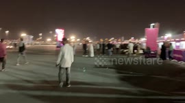 Fans arriving at the stadium before Croatia VS Japan World Cup game in Doha, Qatar