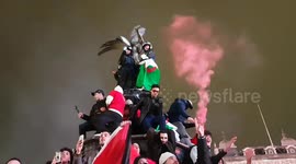 Morocco football fans take over London after reaching FIRST ever World Cup quarter-finals