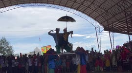 Showcase of traditional dances of the different ethnic tribes in Maluso, Basilan