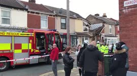 Two in hospital after house collapses in Portsmouth