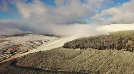 The Beauty of Snow On The Sperrins By Drone - Cold Spell - Dec 8th 2022
