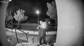 Good Samaritan seen hiding package to prevent theft