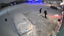 US: Thundersnow Captured In Sioux Falls, South Dakota