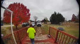 Outside view of when gentleman was trying to shoot man in Texas