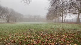 UK Met office issues yellow warning as temperatures drop, fog descends on London
