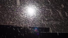 Snow flurries fall in north Kent as UK braces for cold snap