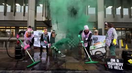 Newsflare Edit - Ocean rebellion climate change protest at the UN international maritime organisation