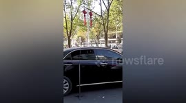 In China, some clinics are so full patients receive IV drips sat in their own cars