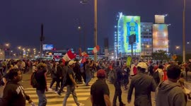 Protesters march through central Lima in support of deposed President Castillo and  to call for new elections
