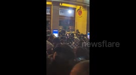 Fans violently push their way through entrance of Asake concert in London