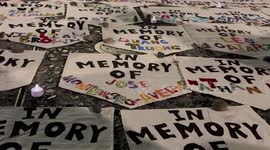 Vigil for homeless deaths in San Francisco in 2022