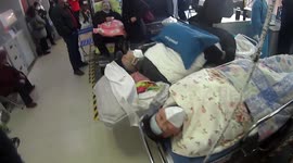 Chinese hospital overwhelmed with patients after lockdown lifted