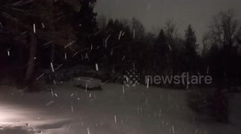 Winter Storm Hits Pacific Northwest Washington State And Southwest British Columbia, Canada