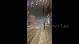 Heavy snowfall hit London, UK