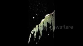 Snowfall in Washington, USA in slow-motion