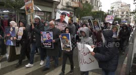 Palestinians take part in protest demanding to hand over the bodies of detained by the Israeli army