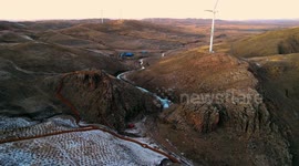 A Wind Farm In Zhangjiakou, China