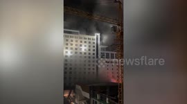 Cambodia casino revellers sit stranded in windows as fire rips through building