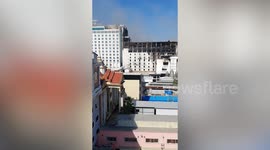 Charred remains of Cambodia casino where at least 10 people died in horror fire