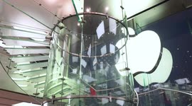 People Shopping In Apple Store In Hong Kong