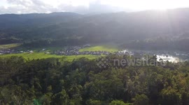 Aerial Drone Footage Following Heavy Rain in Kerinci Regency, Jambi