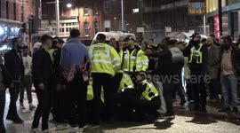 New Years Eve fights, arrests and mayhem as revellers party the night away into 2023 in Derby, England