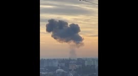 Footage shows moment of rocket attack in Khmelnitsky, Ukraine that killed girl