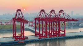 Taicang Port in Suzhou, China