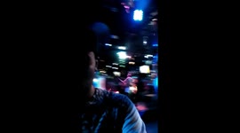 Preforming my song at the club and enjoying the preformance with shenky