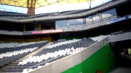 This is Mbobela Stadium, Mpumalanga South Africa. The sitting capacity of 43500 spectators. It was built for 2010 World Cup.