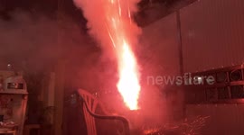 More fear than harm, unexpected wrong turn of firecrackers on the new year 2023