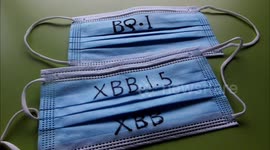 The Omicron Mutant XBB and BQ.1 on The Mask In Yichang, China