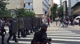 Protesto de estudantes em São Paulo