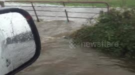 Driving trough Flooding in my little van in Co Kerry Ireland