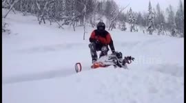 Neck-deep snow in Russia