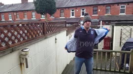 Magician can change football shirts in three seconds