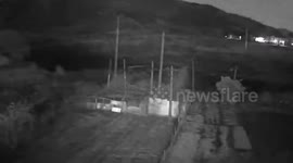 Suspected falling meteorite illuminates night sky in China