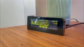 Woman has no excuse to miss to be late after being gifted alarm clock which acts as live departure board