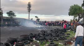 Spinning Cars , Crushing cars has become the weekend Entertainment for many in Gugulethu Township Capetown South Africa