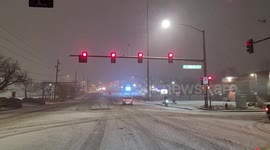 Cycling through the snow not an easy task