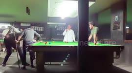 A player (or team) wins a frame (individual game) of snooker by scoring more points than the opponent(s), using the cue ball to pot the red and coloured balls. A player (or team) wins a match when they have achieved the best-of score from a pre-determined