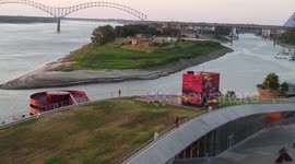 Memphis scenery/view of Mud Island