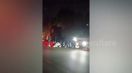 Overloaded semi-trailer truck crashes into funeral procession, killing 19 in China