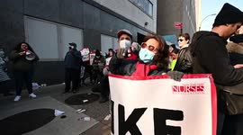 New York nurses stage strike after negotiations fall apart