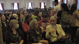 Act at the USP Faculty of Law in defense of democracy has a chorus 'without amnesty' in São Paulo, Brazil