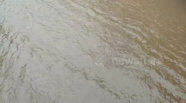 LA spillway water January 10th 2023 angle #2