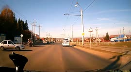 Accident: Car Moves up into Running Traffic Causing a Collision