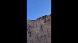 The skydiver pulled the parachute way too low!