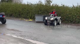 San Benito County Rescuers Relocate Animals Away From Flooded Areas, CA, USA